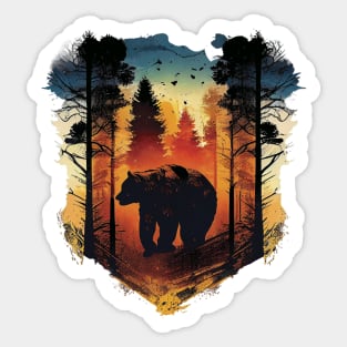 Forest bear Sticker